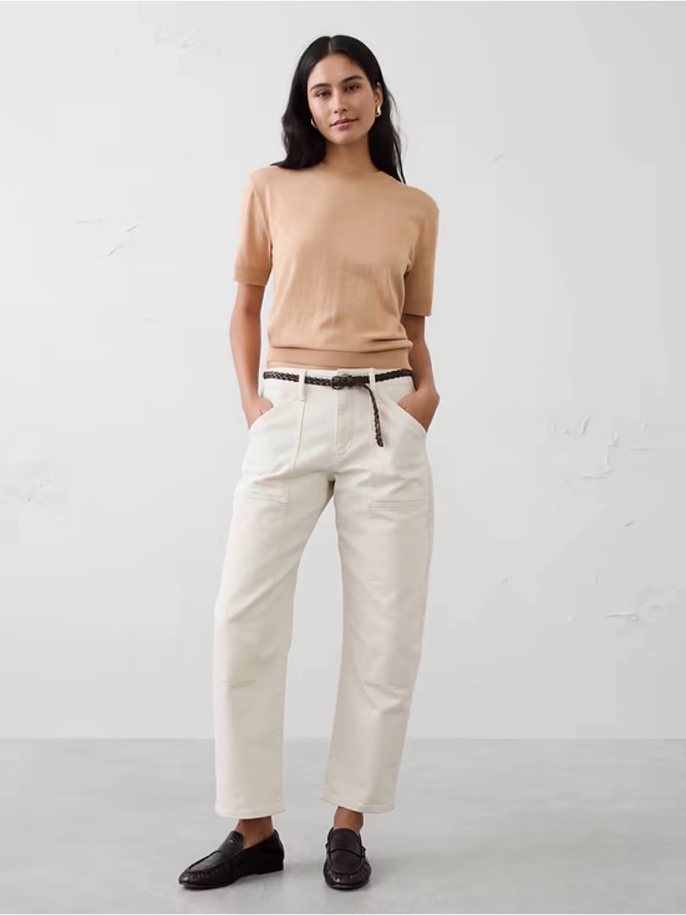 Banana Republic Factory FOREVER SHORT-SLEEVE SWEATER Top Rated XL NWT